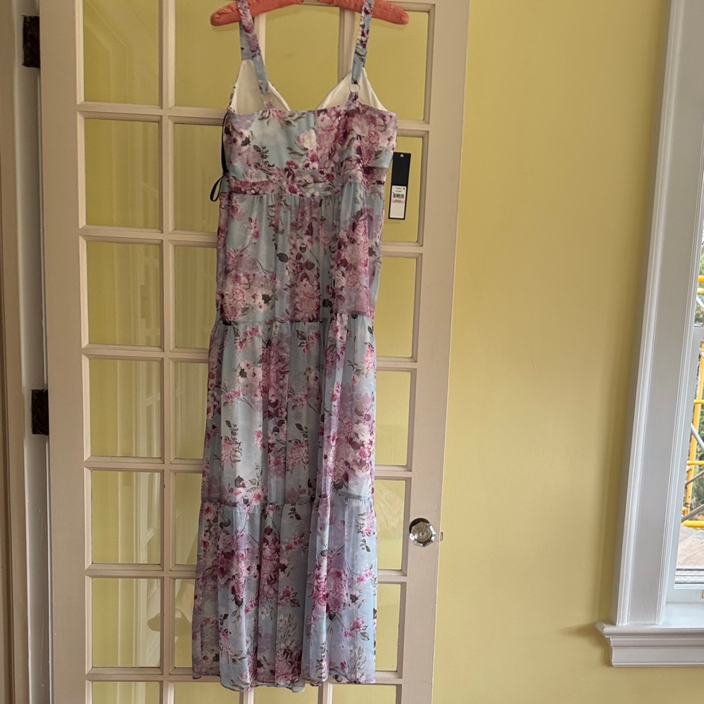 RACHEL Rachel Roy Floral Maxi Dress in Pink and White - Picture 2 of 3